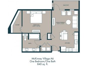 McKinney Apartments | Floor Plan 2