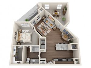 One Bedroom One Bathroom Apartments Kissimmee FL