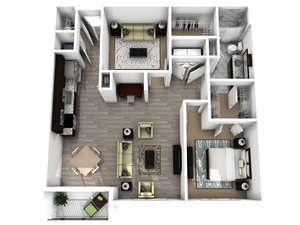 Central Station (Moved to RC) - Shuttle I - 1 BR / 1BA, Den