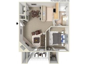 Dunwoody Courtyards - 1 Bed 1 Bath, Patio A3