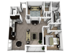 Central Station (Moved to RC) - Rail - 1 BR / 1BA, Den