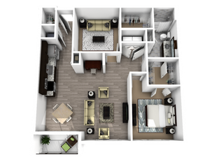 Central Station (Moved to RC) - Shuttle II - 1 BR / 1BA, Den