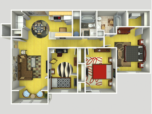 3 Bedroom | 2 Bedrooms