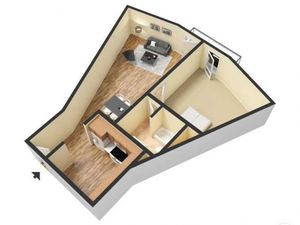 1 bed 1 bath