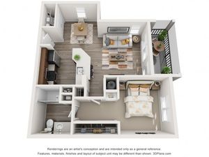 Amalfi 701 Square Feet One Bedroom One Bathroom