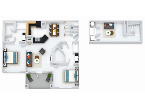 Bristol Loft 2BR/2BA 1320 square feet