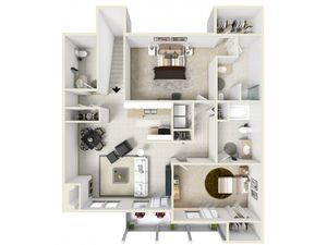Mansions at Delmar (Closed) - Floorplan E