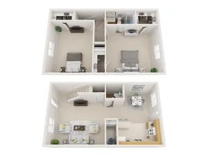 2 Bedroom/ 1 Bath Townhome