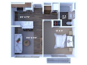 ChestnutStreetLofts 1BD 1Bath 475sqft