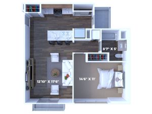 ChestnutStreetLofts 1BD 1Bath 685sqft
