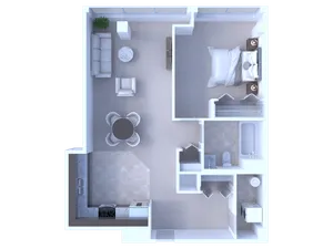 RiverView 1BD 1Bath 794sqft