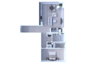 RiverView 1BD 1Bath 867sqft