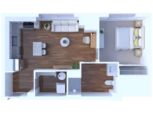 1 Bedroom/1 Bathroom-600 square feet