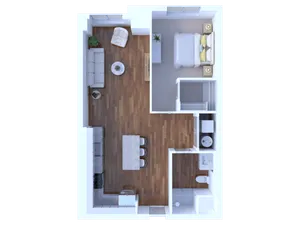 1 Bedroom/1 Bathroom-743/755 square feet
