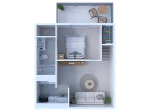 VairoVillage 1BD 1Bath 417sqft