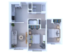 Rockledge Pointe 2 BR 798 Sq.Ft