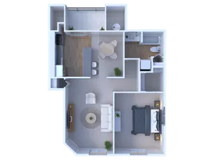 Millers Crossing 1 bed 1 bath 870 sqft