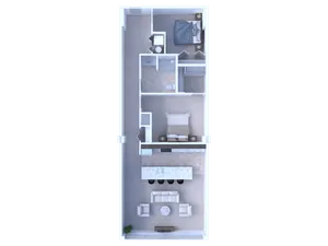 1 Bedroom / 1 Bathroom w/ Den