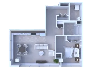 1 Bedroom / 1 Bathroom - 819