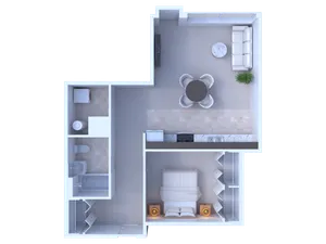 1 Bedroom / 1 Bathroom - 694