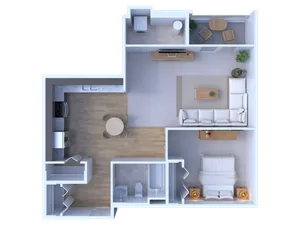 1 Bedroom / 1 Bathroom Penthouse - 866