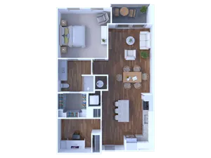 1 Bed/1 Bath 906 sq ft