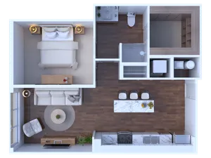 1 bedroom 1 bath Jr. c3 674 sqft
