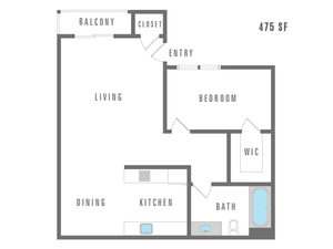 Studio 475 SF
