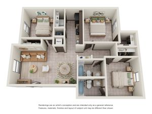 3 Bedroom - 2 Bathroom