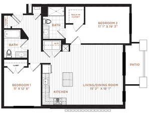 Floor Plan 9 | Apartment In Derry NH | Corsa