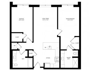 2 Bed Floorplan