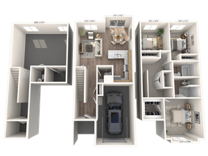 3x2.5 Floorplan