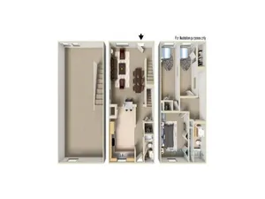 Barclay Apartments & Townhomes - 3 Bed 1.5 Bath Townhouse
