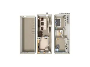 Barclay Apartments & Townhomes - 2 Bedroom Townhouse
