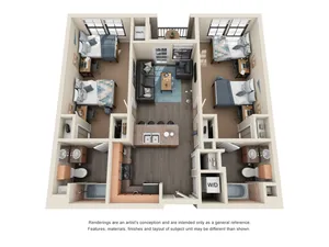 2 BR 2 Bath Elite