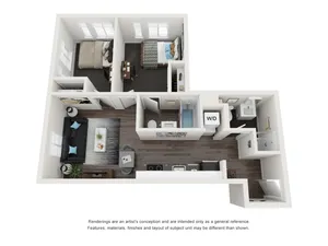 The Union - Two-Bedroom Floorplan