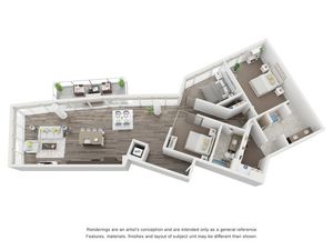 3 bedroom floorplan