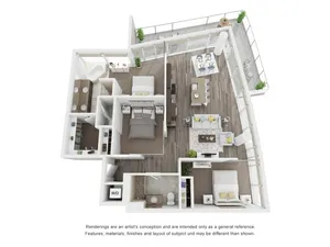 3 bedroom floorplan