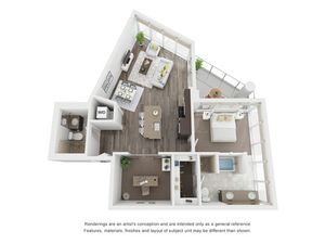 One bedroom Floorplan