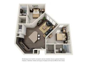 2 bedroom apartments in md