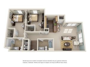 2 bedroom apartment in atlanta ga