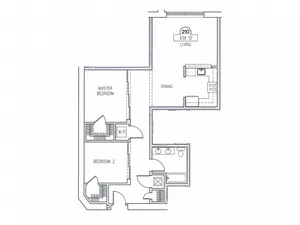 2 BR 1 Bath