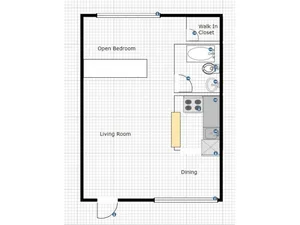 Studio floorplan
