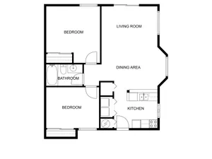 2x1 Bedroom