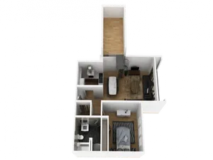 1 bedroom apartment floor plan