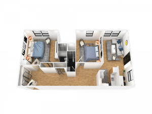 2 bedroom apartment floor plan