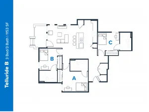Aspen Heights Fayetteville - 3 Bedroom - Telluride B