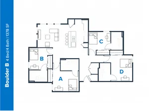 Aspen Heights Fayetteville - 4 Bedroom - Boulder B