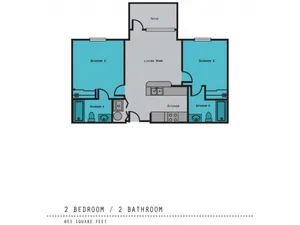 Campus Village College Station - 2x2 Sm