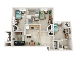 3 bed balcony